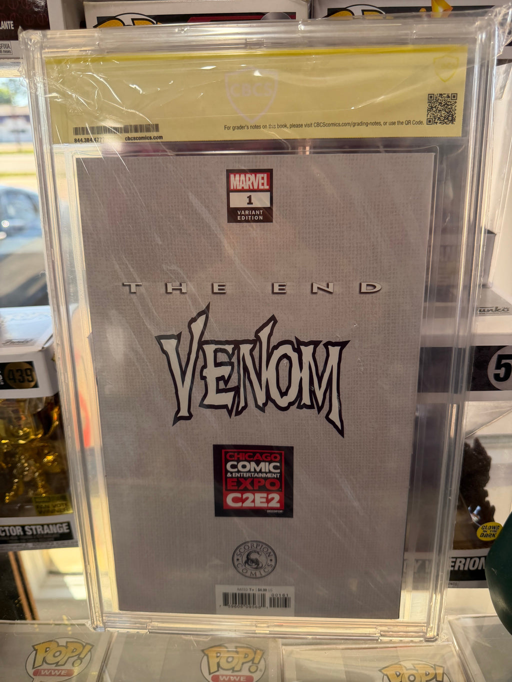 Venom: The End #1 CBCS 9.8 Signed - Clayton Crane Scorpion Comics C2E2 Exclusive Virgin Cover