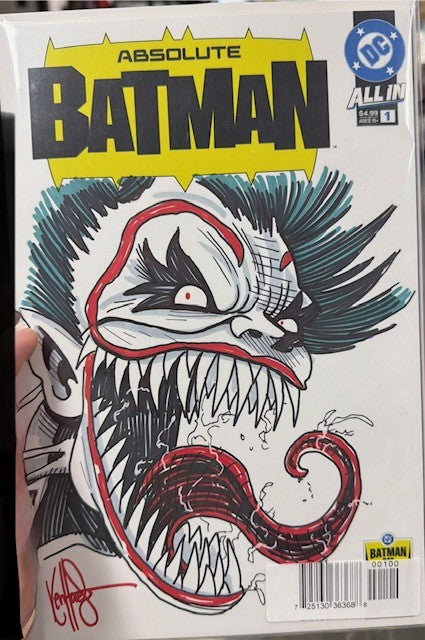 Absolute Batman #1 Batman Day 2025 Hand Drawn Joker Cover by Ken Haeser (COS) - Dynamic Forces