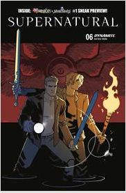 Supernatural #6 (Dynamite Entertainment) - Illustrated Variant Cover + Monsters & Monsters #1 Sneak Preview