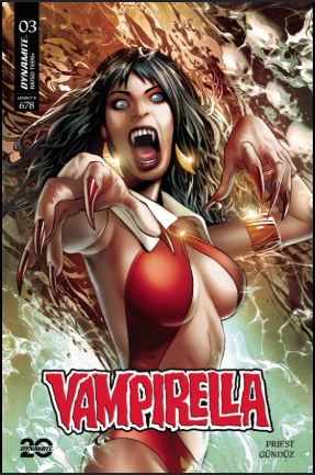 Vampirella #3 (Dynamite Entertainment) - Priest & Gunduz - Main Cover