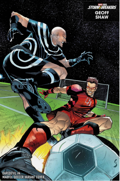 Daredevil #4 C Geoff Shaw Stormbreakers Marvel Soccer Variant Cover